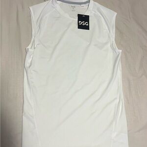 White DSG Compression Sleeveless Top